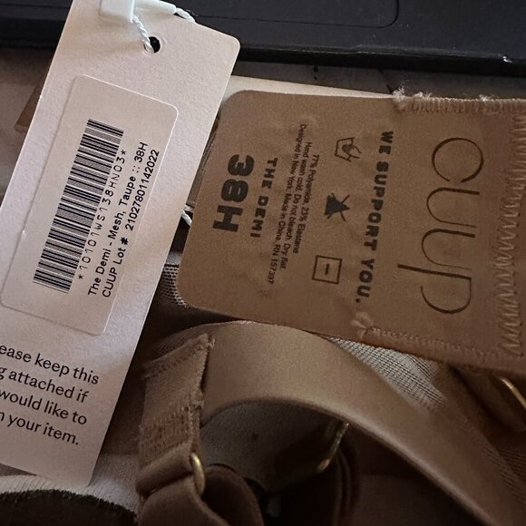 CUUP The Demi Bra Taupe size 38H - Picture 3 of 5